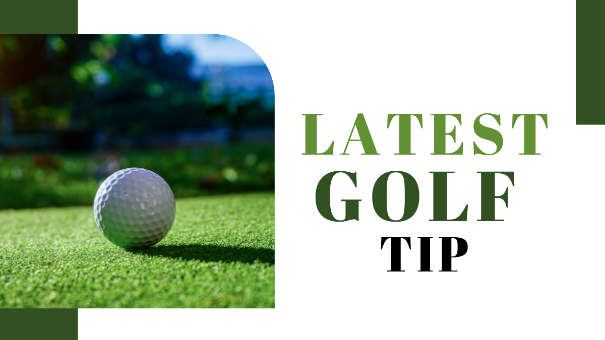 GOLF TIP: Pace of Play
