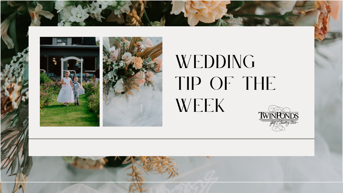 Wedding Tip: Remember that sometimes less is more